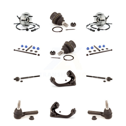 Upper Arm Lower Ball Joint Outer Inner Tie Rod & Link Front Kit (12Pc) For Ford