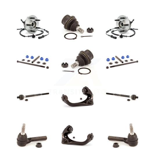 Upper Arm Lower Ball Joint Outer Inner Tie Rod & Link Front Kit (12Pc) For Ford