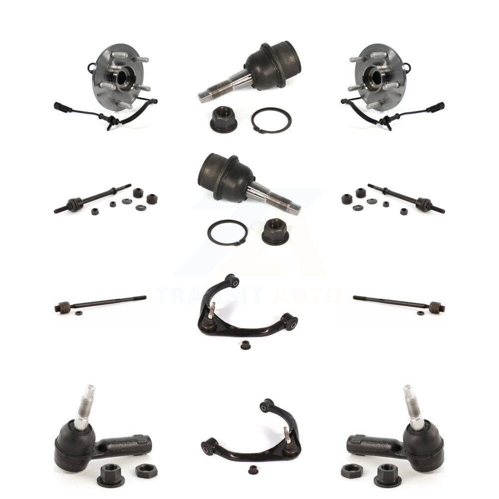 Hub Upper Control Arm Lower Ball Joint Outer Inner Tie Rod & Link Front Kit For