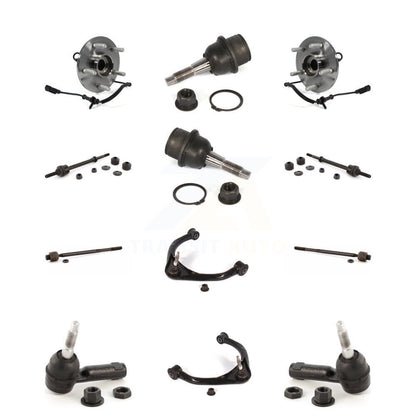 Hub Upper Control Arm Lower Ball Joint Outer Inner Tie Rod & Link Front Kit For
