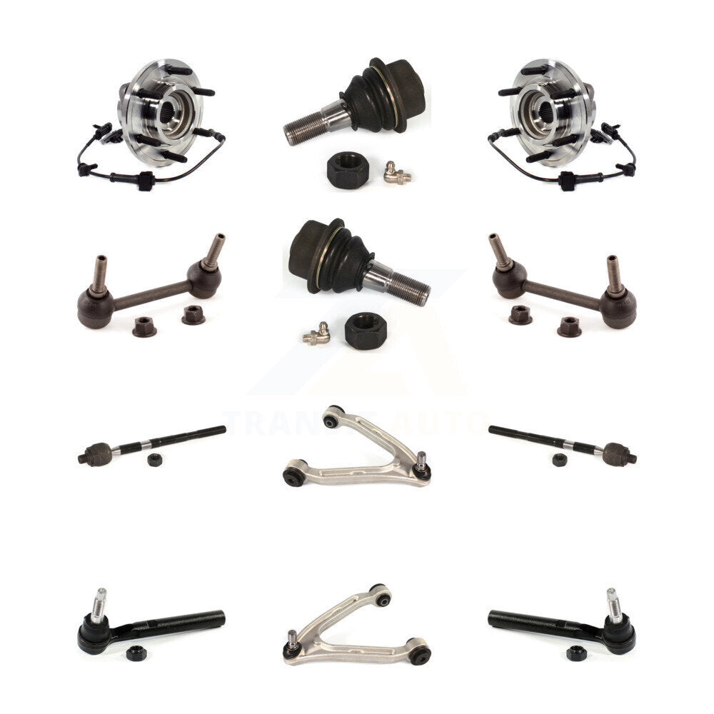 Upper Arm Lower Ball Joint Outer Inner Tie Rod Link Front Kit (12Pc) For Hummer