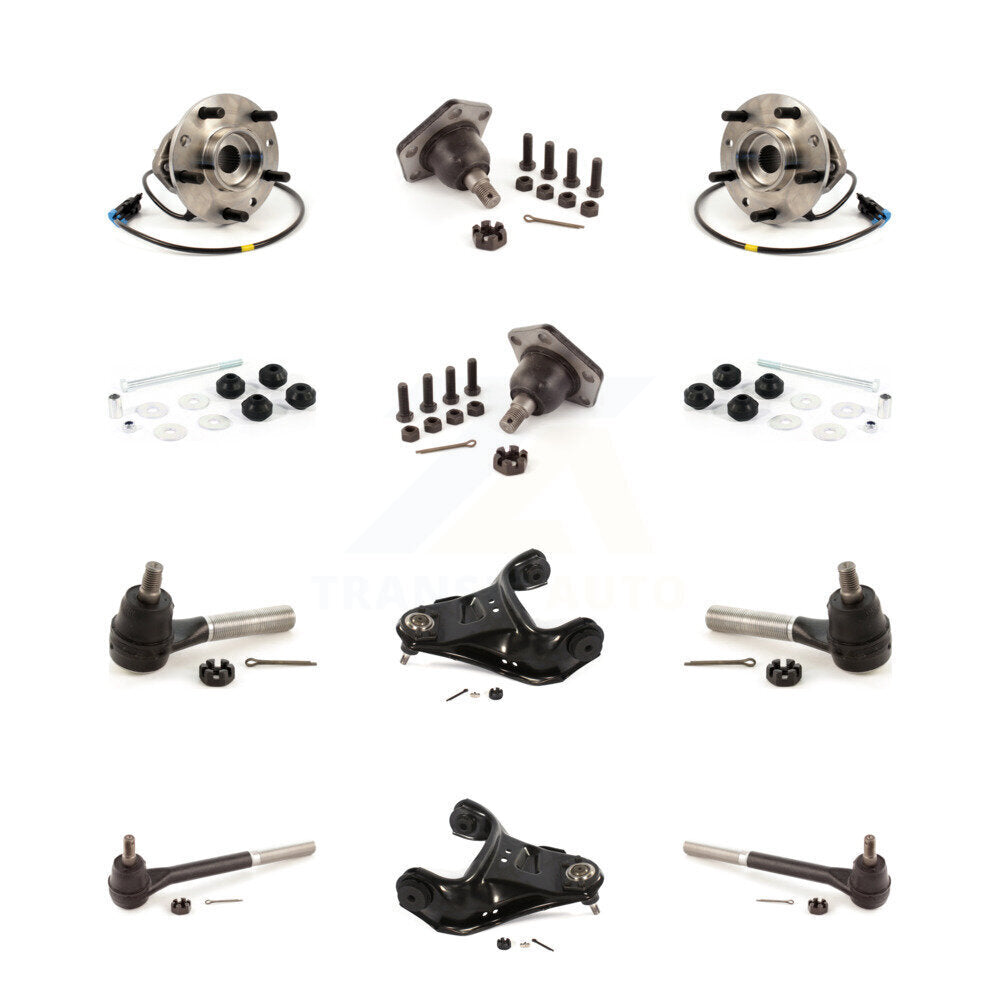 Upper Control Arm Lower Ball Joint Outer Inner Tie Rod & Link Front Kit For GMC