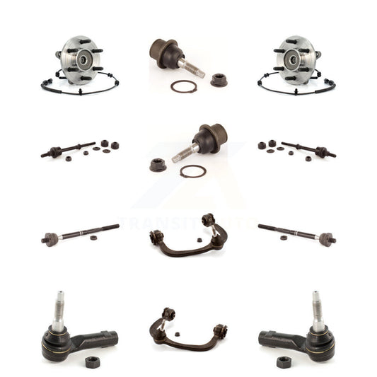 Hub Upper Control Arm Lower Ball Joint Outer Inner Tie Rod & Link Front Kit For
