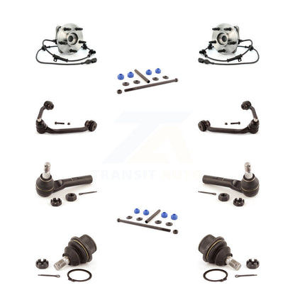 Bearing Upper Arm Lower Ball Joint Outer Tie Rod Link Front Kit (10Pc) For Ford
