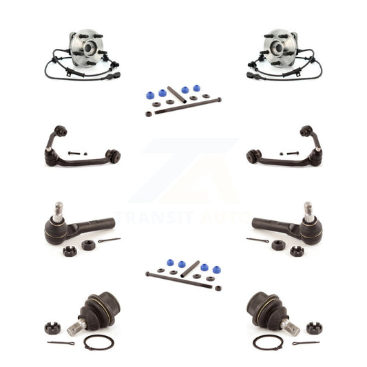 Bearing Upper Arm Lower Ball Joint Outer Tie Rod Link Front Kit (10Pc) For Ford