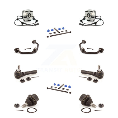 Bearing Upper Arm Lower Ball Joint Outer Tie Rod Link Front Kit (10Pc) For Ford