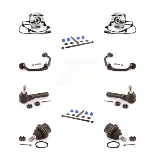 Bearing Upper Arm Lower Ball Joint Outer Tie Rod Link Front Kit (10Pc) For Ford