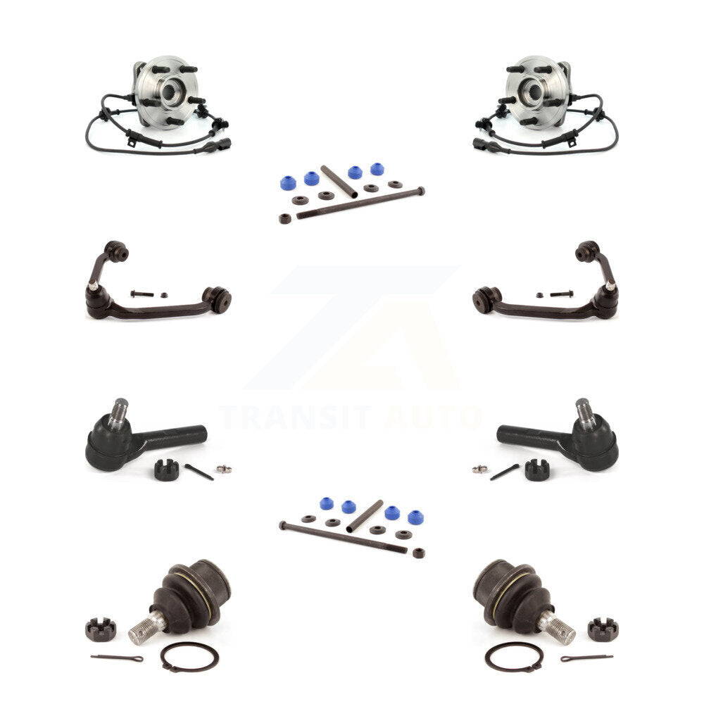 Bearing Upper Control Arm Lower Ball Joint Outer Tie Rod Link Front Kit For Ford