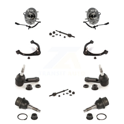 Hub Bearing Upper Control Arm Lower Ball Joint Outer Tie Rod Link Front Kit For