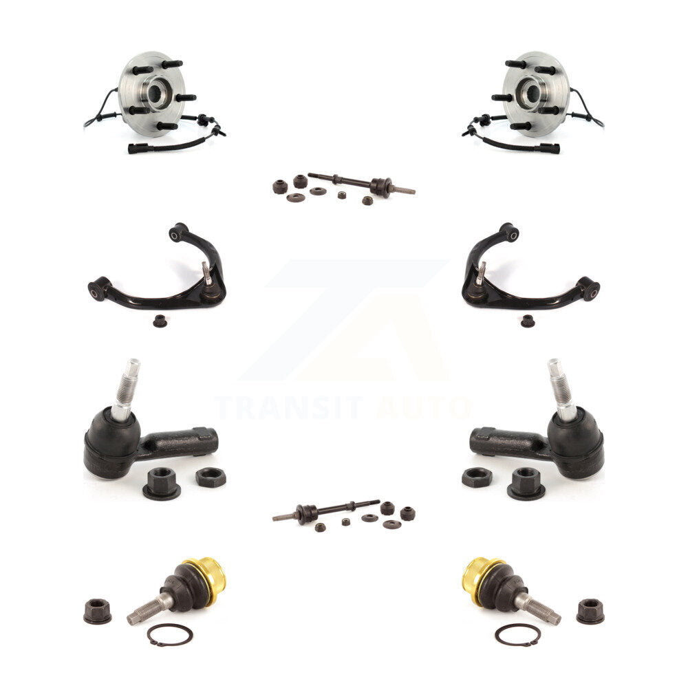 Hub Bearing Upper Control Arm Lower Ball Joint Outer Tie Rod Link Front Kit For