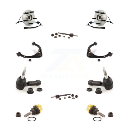 Hub Bearing Upper Control Arm Lower Ball Joint Outer Tie Rod Link Front Kit For