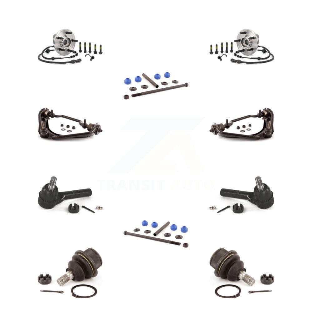 Bearing Upper Arm Lower Ball Joint Outer Tie Rod Link Front Kit (10Pc) For Ford