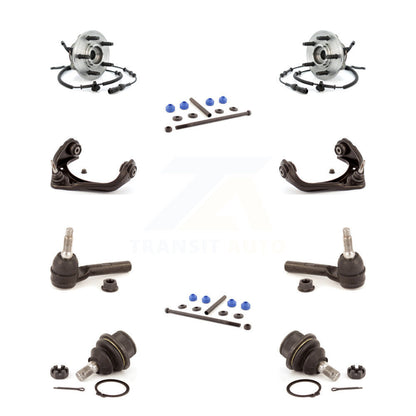 Bearing Upper Arm Lower Ball Joint Outer Tie Rod Link Front Kit (10Pc) For Ford