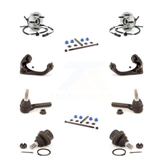 Bearing Upper Arm Lower Ball Joint Outer Tie Rod Link Front Kit (10Pc) For Ford