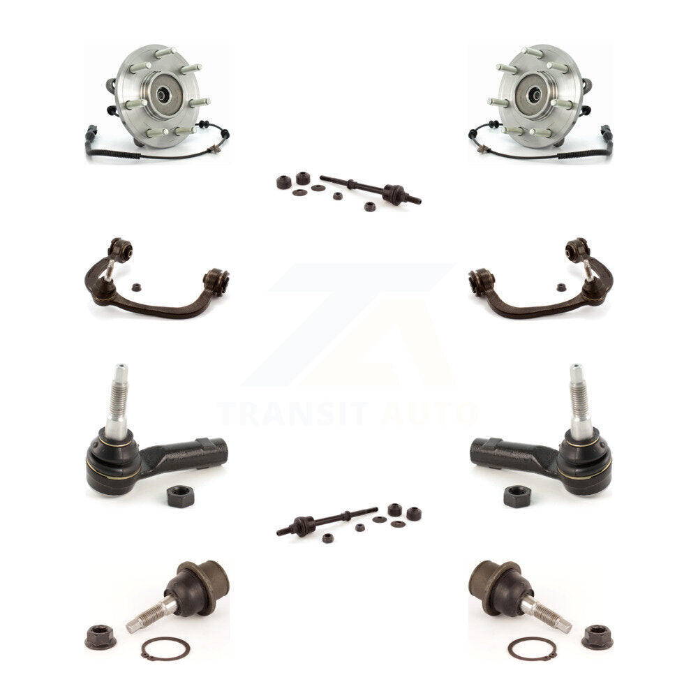 Bearing Upper Control Arm Lower Ball Joint Outer Tie Rod Link Front Kit For Ford