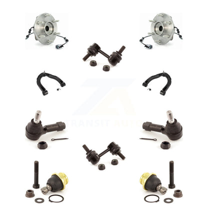 Hub Bearing Upper Control Arm Lower Ball Joint Outer Tie Rod Link Front Kit For