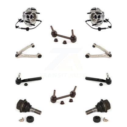 Bearing Upper Arm Lower Ball Joint Outer Tie Rod & Link Front Kit (10Pc) For H3T