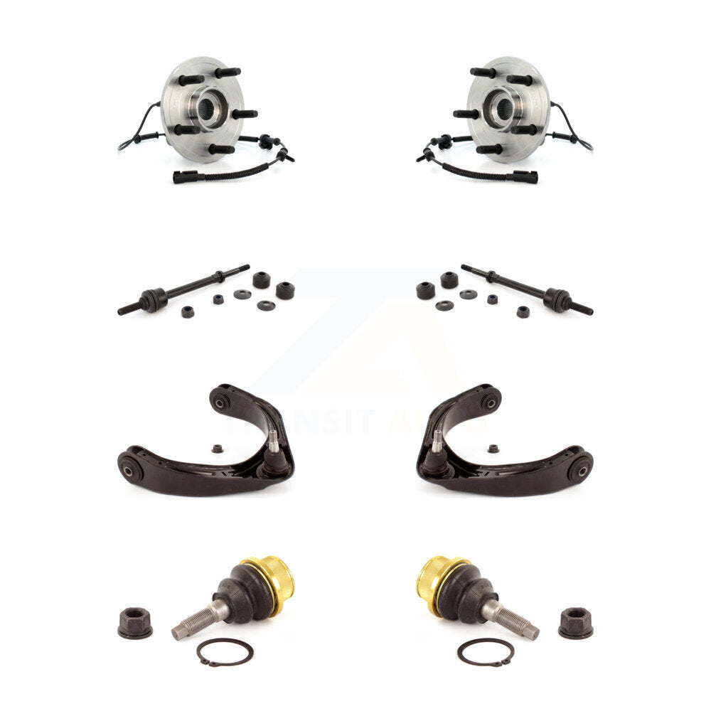 Hub Bearing Lower Ball Joint Upper Control Arm Link Front Kit For Dodge Ram 1500