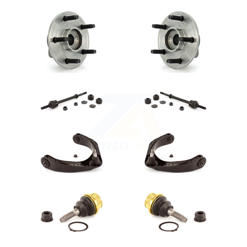 Hub Bearing Lower Ball Joint Upper Control Arm Link Front Kit For Dodge Ram 1500