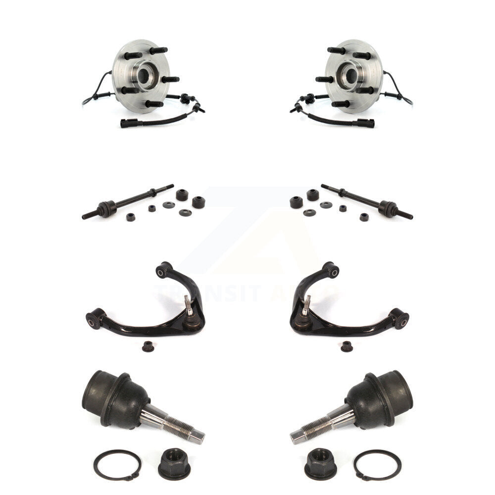 Hub Bearing Lower Ball Joint Upper Arm & Link Front Kit (8Pc) For Dodge Ram 1500