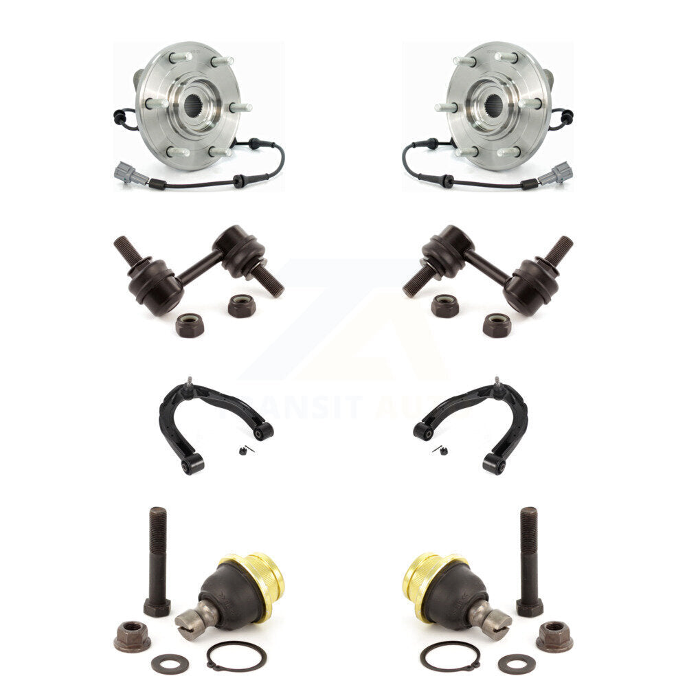 Bearing Lower Ball Joint Upper Control Arm Link Front Kit (8Pc) For Nissan TITAN