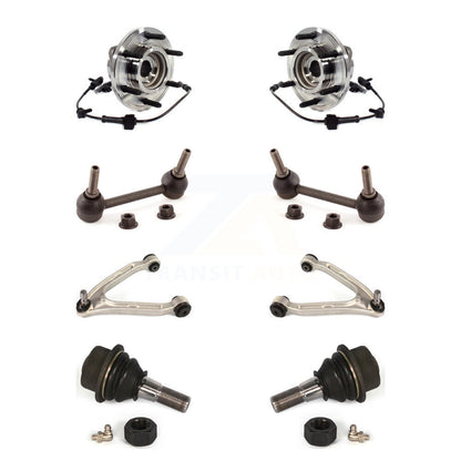 Hub Bearing Lower Ball Joint Upper Arm & Link Front Kit (8Pc) For Hummer H3T H3