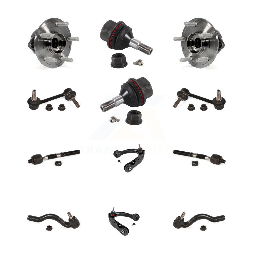 Upper Control Arm Lower Ball Joint Outer Inner Tie Rod & Link Front Kit For Jeep
