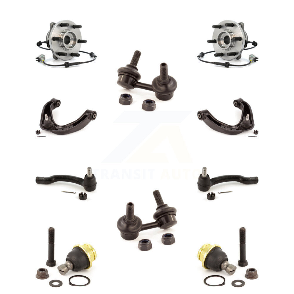 Bearing Upper Control Arm Lower Ball Joint Outer Tie Rod Link Front Kit For 4WD