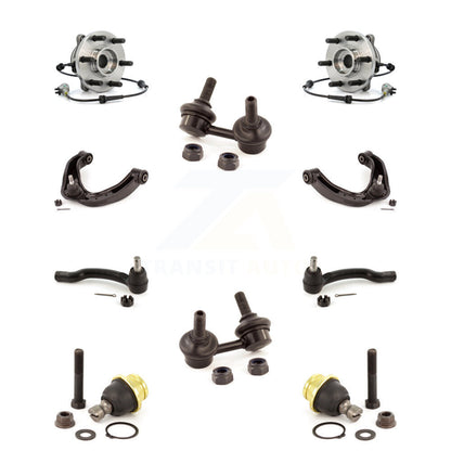 Bearing Upper Control Arm Lower Ball Joint Outer Tie Rod Link Front Kit For 4WD