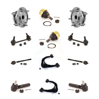 Hub Upper Control Arm Lower Ball Joint Outer Inner Tie Rod & Link Front Kit For