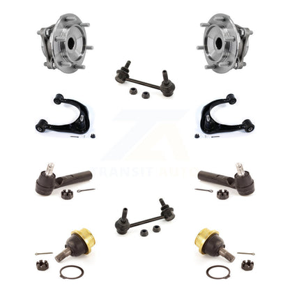 Hub Bearing Upper Control Arm Lower Ball Joint Outer Tie Rod Link Front Kit For