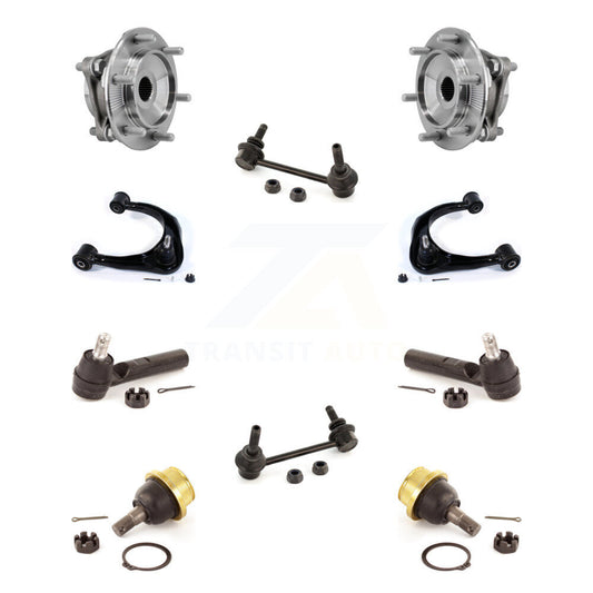 Hub Bearing Upper Control Arm Lower Ball Joint Outer Tie Rod Link Front Kit For