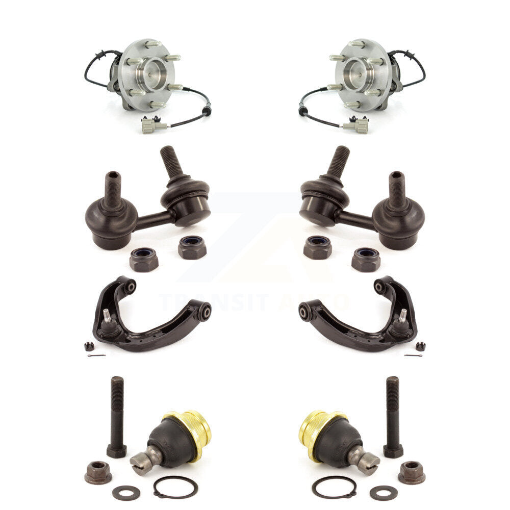 Bearing Lower Ball Joint Upper Control Arm & Link Front Kit (8Pc) For Nissan RWD