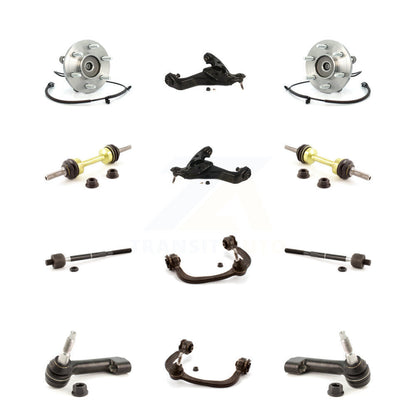 Bearing Lower Upper Control Arm Outer Inner Tie Rod Link Front Kit For Ford 4WD
