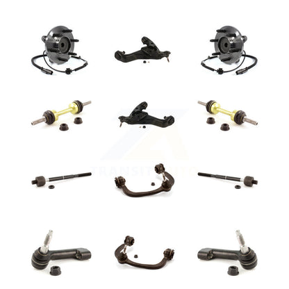 Hub Bearing Lower Upper Control Arm Outer Inner Tie Rod Link Front Kit For Ford