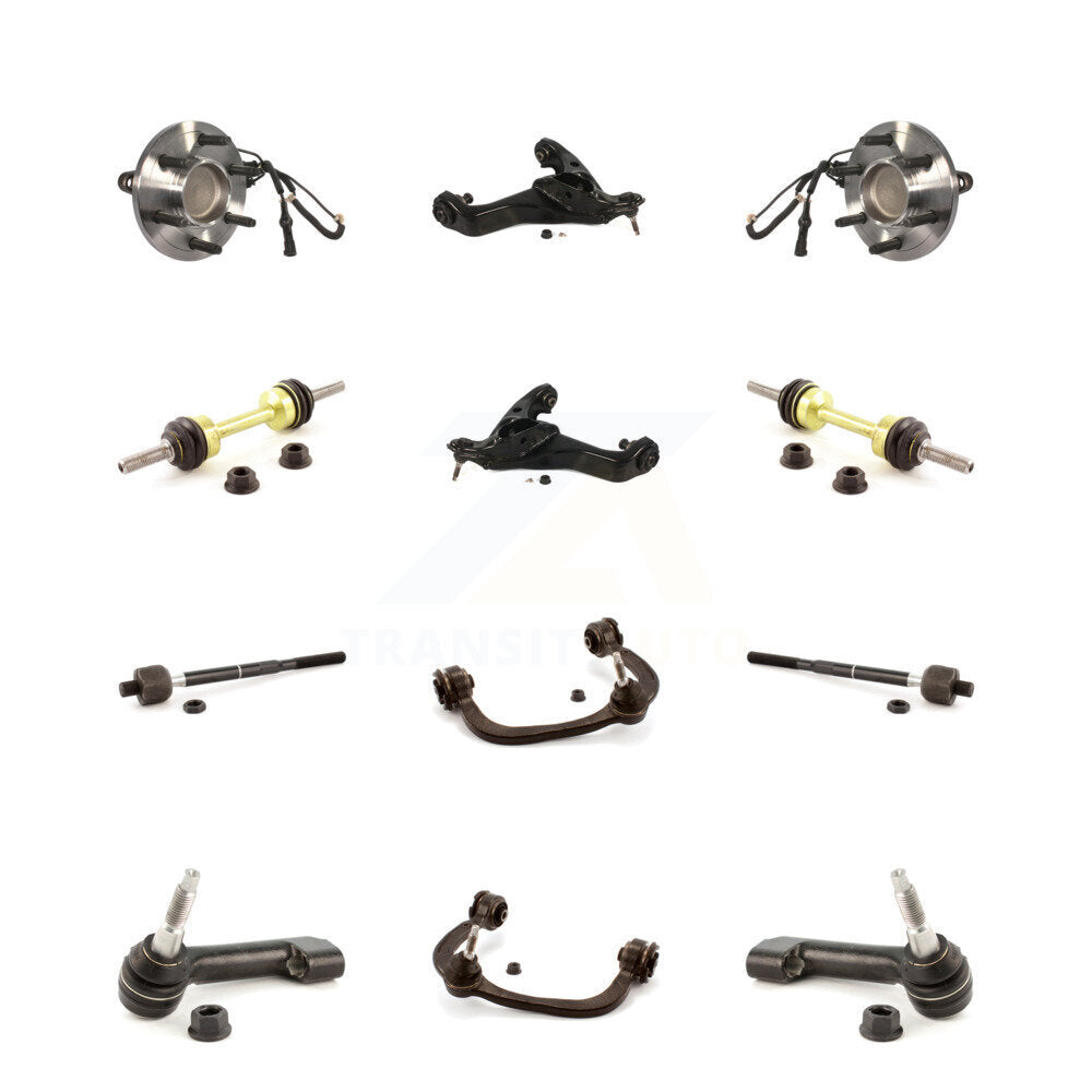 Bearing Lower Upper Control Arm Outer Inner Tie Rod Link Front Kit For Ford RWD