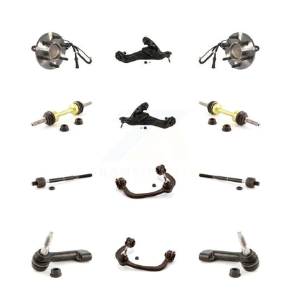Bearing Lower Upper Control Arm Outer Inner Tie Rod Link Front Kit For Ford RWD