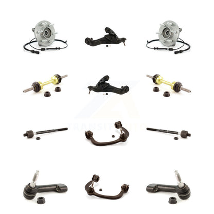 Hub Bearing Lower Upper Control Arm Outer Inner Tie Rod Link Front Kit For Ford
