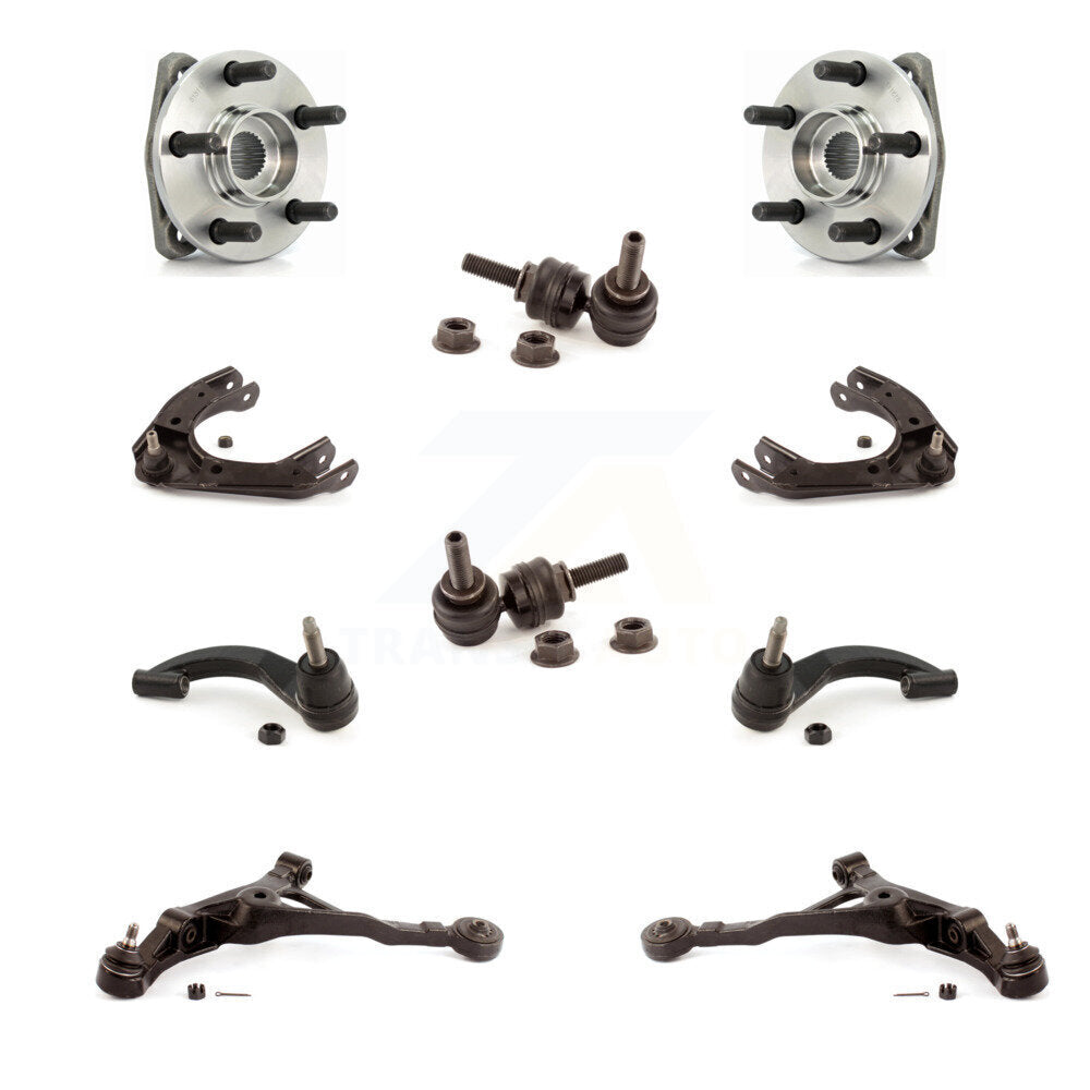 Bearing Lower Upper Control Arm Outer Tie Rod Link Front Kit (10Pc) For Chrysler