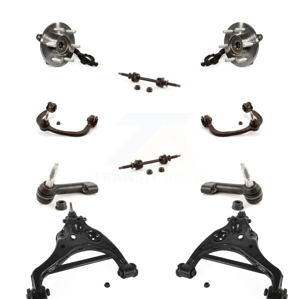 Hub Bearing Lower Upper Control Arm Outer Tie Rod Link Front Kit For Ford F-150