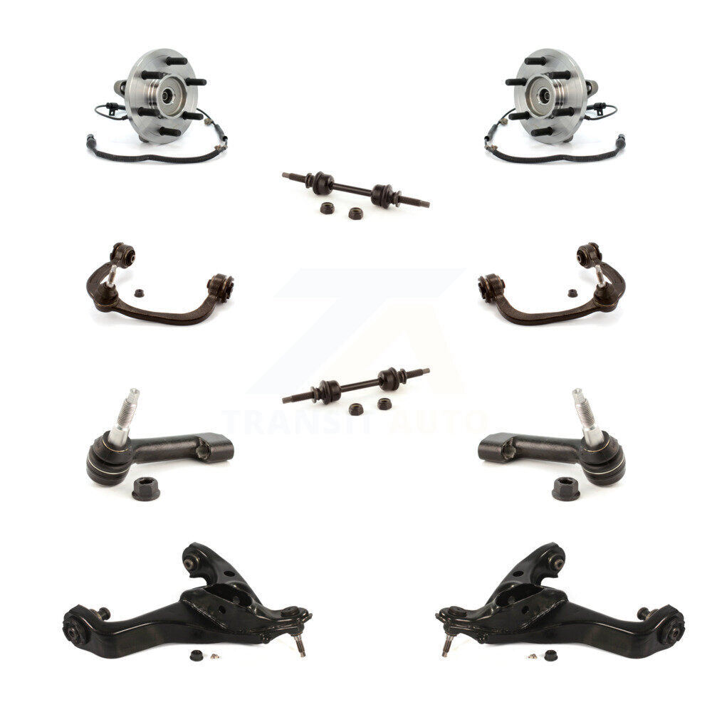 Hub Bearing Lower Upper Control Arm Outer Tie Rod Link Front Kit For Ford F-150
