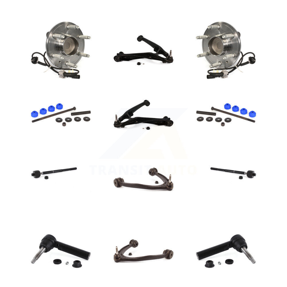 Bearing Lower Upper Control Arm Outer Inner Tie Rod Link Front Kit For GMC 1500