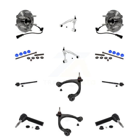 Bearing Lower Upper Control Arm Outer Inner Tie Rod Link Front Kit (12Pc) For LD