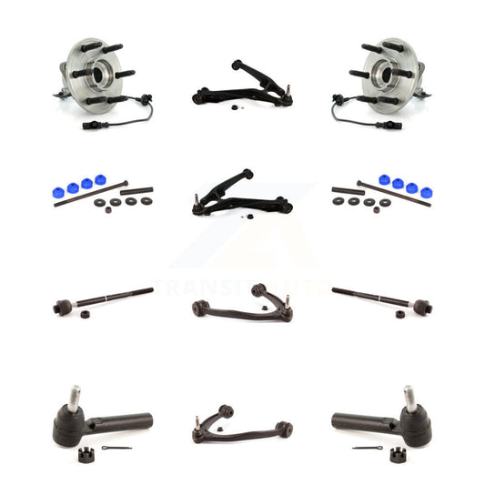 Bearing Lower Upper Control Arm Outer Inner Tie Rod Link Front Kit (12Pc) For XL