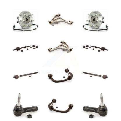 Bearing Lower Upper Control Arm with BJ Outer Inner Tie Rod & Link Front Kit For