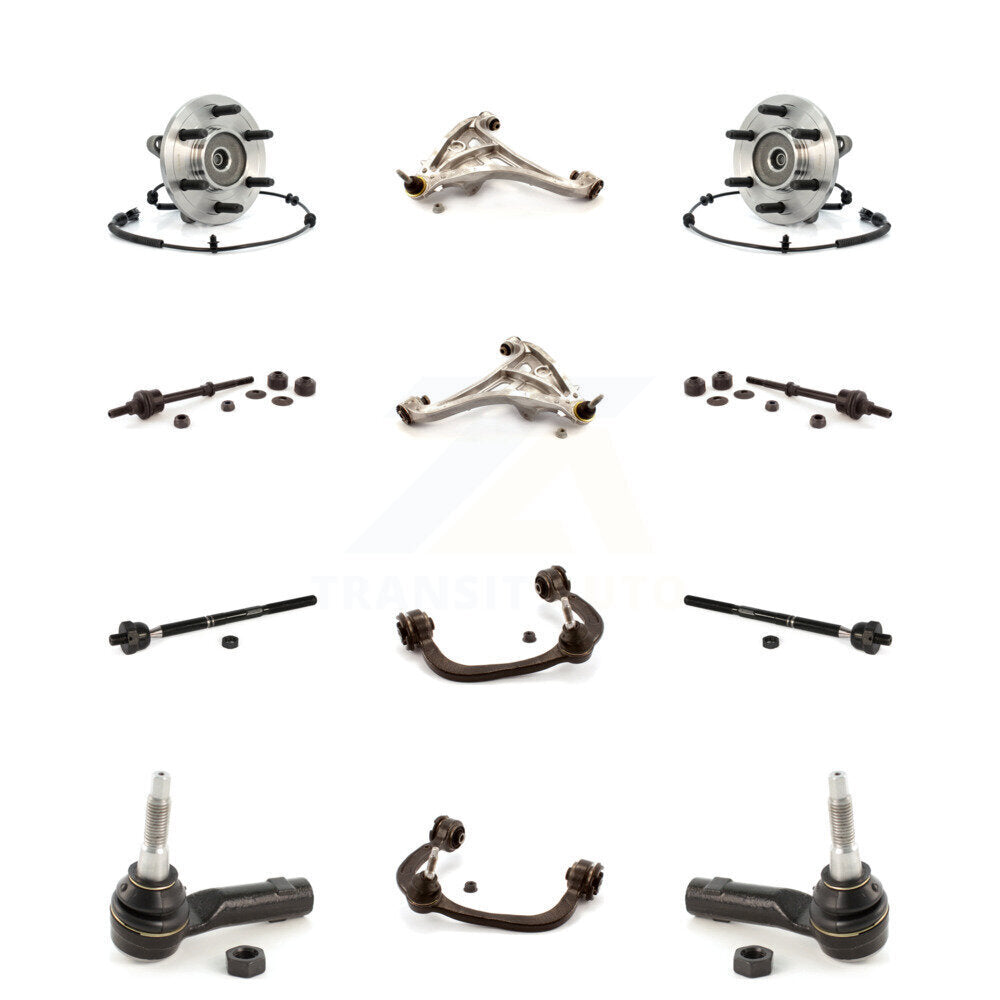 Bearing Lower Upper Control Arm Outer Inner Tie Rod Link Front Kit (12Pc) For LT