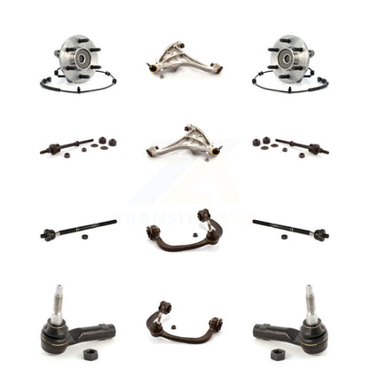 Bearing Lower Upper Control Arm Outer Inner Tie Rod Link Front Kit (12Pc) For LT