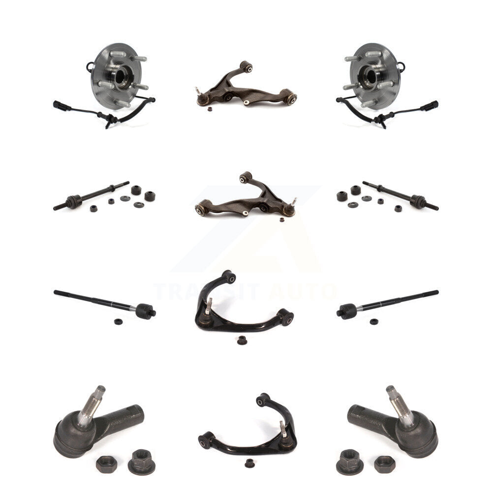Bearing Lower Upper Control Arm Outer Inner Tie Rod Link Front Kit For Ram 1500