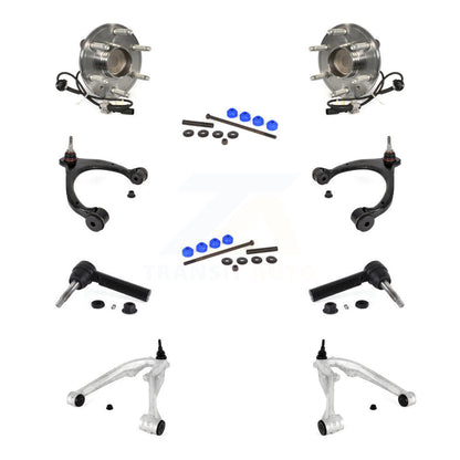 Bearing Lower Upper Control Arm Outer Tie Rod Link Front Kit (10Pc) For GMC 1500