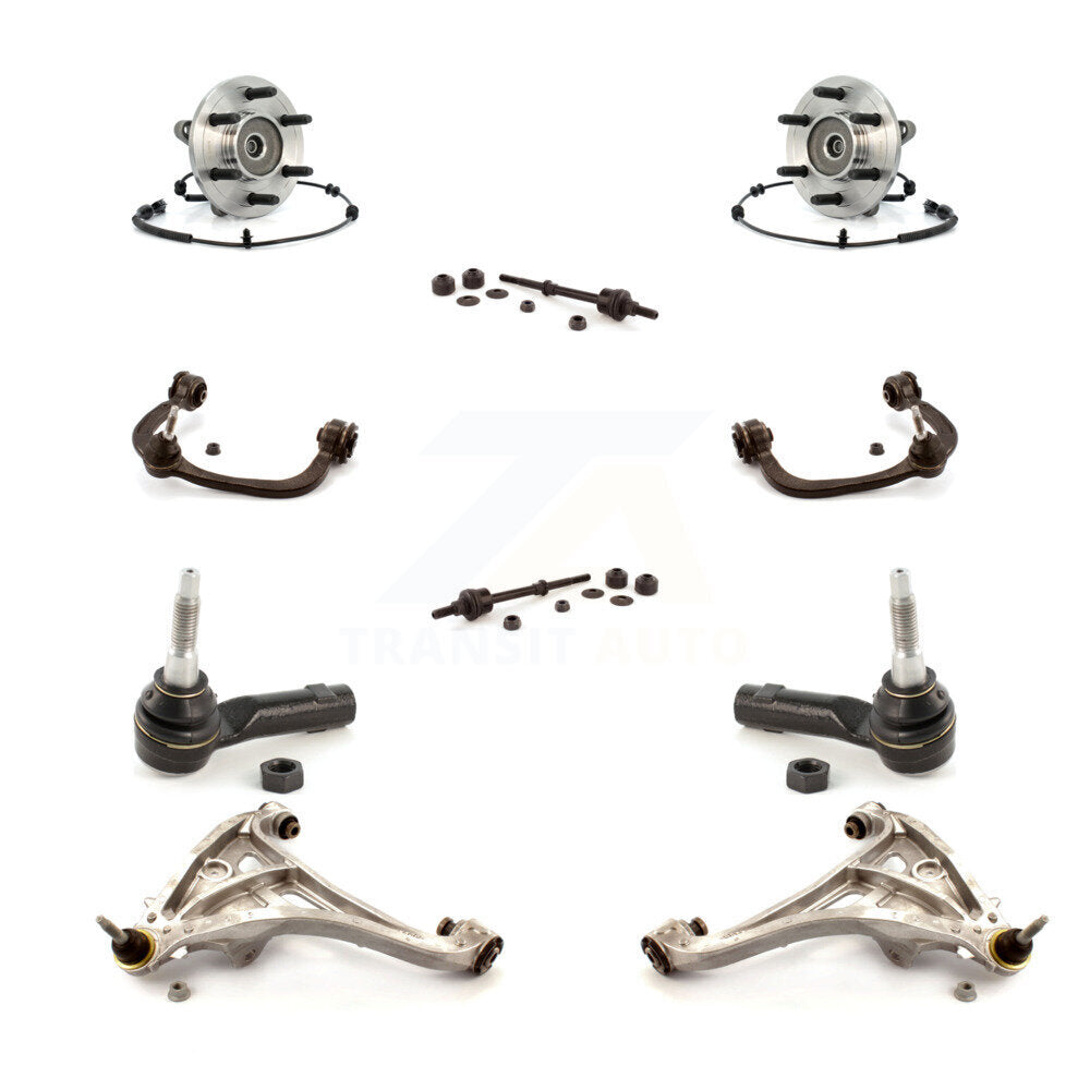 Bearing Lower Upper Control Arm Outer Tie Rod Link Front Kit (10Pc) For Ford LT